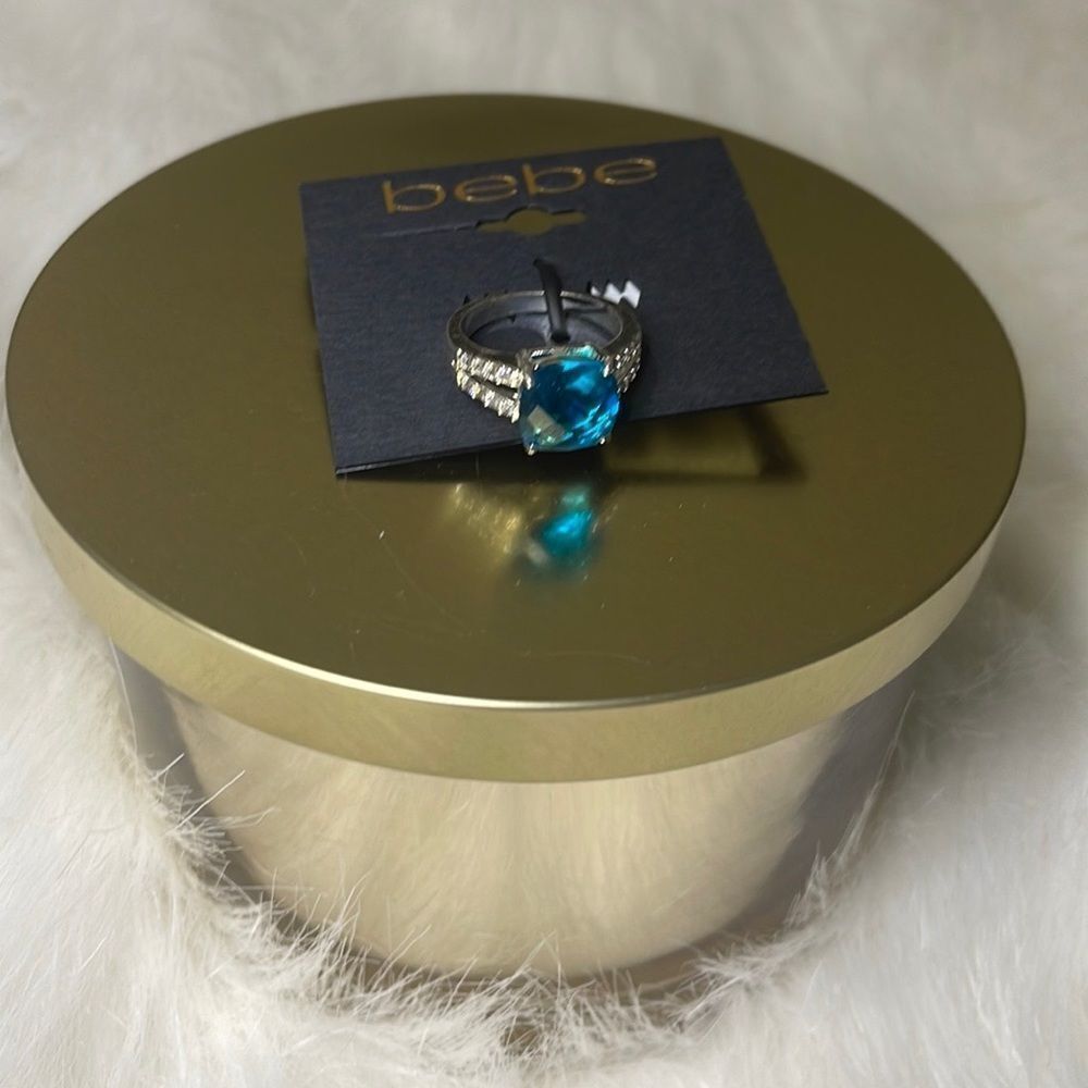 🎉 2/$20 🎉 Bebe | Silver and Bold Blue Stone Ring